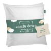 Set of Two20X20 Decorative Throw Pillow Insert, Down and Feathers Fill, 100% Cotton Cover 233 Thread Count, Square Pillow Insert - Made in USA