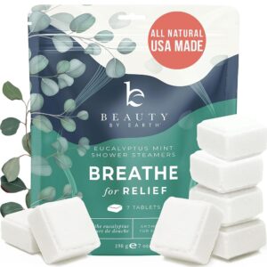Shower Steamers Aromatherapy - USA Made with Natural Ingredients & Eucalyptus Essential Oil, Large Shower Bombs for Cold and Flu, Stocking Stuffers for Women & Men, Christmas...
