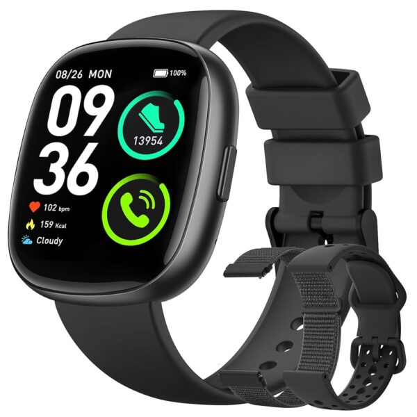 Smart Watches for Men Women Fitness: Fitness Tracker with Blutooth Call 24/7 Heart Rate SpO2 Sleep Monitor 5ATM Waterproof 120+ Sport Mode Activity Trackers Compatible iPhone...