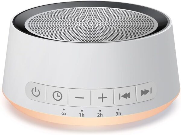 Sound Machine White Noise Machine with 30 Soothing Sounds 12 Colors Night Light Sleep Machine for Baby Kids Adults Brown Nosie Machine with 32 Volume Levels for Office Home Travel