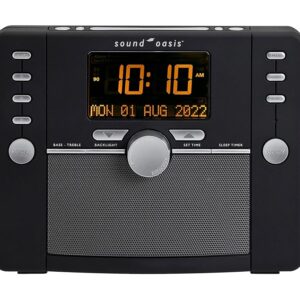 Sound Oasis Deluxe Bluetooth Sleep Tinnitus Sound Machine, World’s Best White Noise Machine for Better Sleep, Tinnitus Management, Clock Radio 288 Sounds