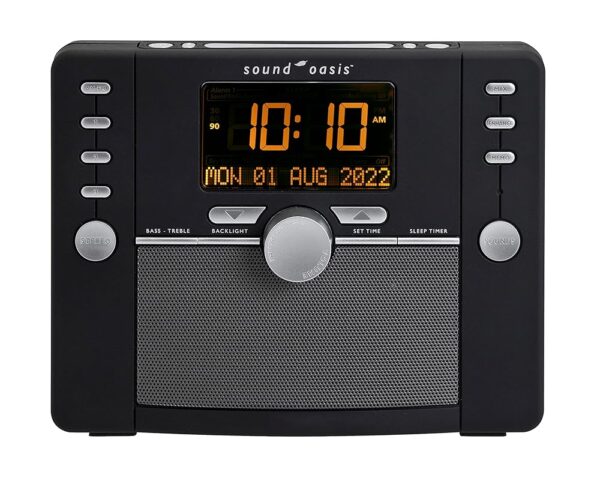 Sound Oasis Deluxe Bluetooth Sleep Tinnitus Sound Machine, World’s Best White Noise Machine for Better Sleep, Tinnitus Management, Clock Radio 288 Sounds