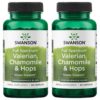Swanson Valerian, Chamomile '&' Hops - Full Spectrum Herbal Supplement Promoting Relaxation '&' Comfort - Natural Formula Supporting Mind '&' Body Wellness - (60 Capsules) 2 Pack