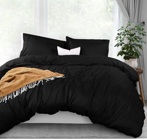 Utopia Bedding Duvet Cover Queen Size - 1 Duvet Cover with 2 Pillow Shams - 3 Pieces Bedding Duvet Cover with Zipper Closure - Soft Brushed Microfiber, 90 X 90 Inches (Queen,...