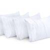 Utopia Bedding Standard Pillow Cases - 4 Pack - Envelope Closure - Soft Brushed Microfiber Fabric - Shrinkage and Fade Resistant Pillow Covers Standard Size 20 X 26 Inches...
