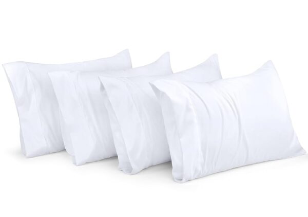 Utopia Bedding Standard Pillow Cases - 4 Pack - Envelope Closure - Soft Brushed Microfiber Fabric - Shrinkage and Fade Resistant Pillow Covers Standard Size 20 X 26 Inches...