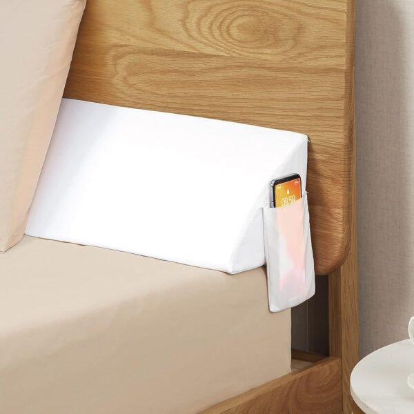 Vekkia Queen Bed Wedge Pillow for Headboard/Wedge Pillow Headboard/Bed Gap Filler/Headboard Pillow,Pillow Wedge for Headboard Gap Between Mattress and Headboard,Stop Loosing...