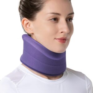Velpeau Neck Brace for Neck Pain and Strong Support, Soft Cervical Collar for Sleeping Upright, Snoozing - Stabilizes & Relieves Pressure in Spine for Women & Men (Blue, L:...