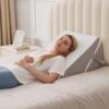 Wedge Pillow, 9&12” Adjustable Bed Wedge Pillow for Sleeping, Triangle Pillow for Back Pain Relief, Memory Foam Pillow Wedge for Post Surgery, Acid Reflux and Snoring, GERD,...