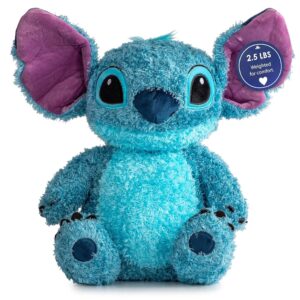 Weighted Disney Lilo and Stitch Fuzzy Plush Pillow Buddy - 2.5lbs Super Soft Stuffed Pillow, 14 inches