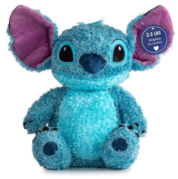 Weighted Disney Lilo and Stitch Fuzzy Plush Pillow Buddy - 2.5lbs Super Soft Stuffed Pillow, 14 inches