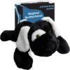 Weighted Stuffed Animal – 6.6 Pounds | Extra Large 31.5 Inches Long | Plush Body Pillow | Black and White Dog | Weighted Animal for Calming – Relaxation – Sensory Comfort
