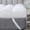 WhatsBedding Memory Foam Mattress Topper Queen Size,1800GSM Queen Mattress Topper Pad Cover, Selected Soft Shredded Foam Filled Pillow Top,4 Enhanced Anchor Bands,CertiPUR-US...