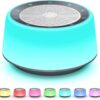 White Noise Machine, 7 Color Baby Night Lights, 30 Soothing Sounds, Baby Sound Machine with Timer & Memory Features, Touch Control, Plug in, Sleep Machine for Baby, Kids,...