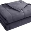 yescool Weighted Blanket for Adults (20 lbs, 60” x 80”, Grey) Cooling Heavy Blanket for Sleeping Perfect for 190-210 lbs, Queen Size Breathable Blanket with Premium Glass Bead,...