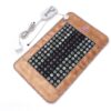 MediCrystal Far Infrared Flexible Mat - Medium 32”L x 20”W- 126 Domed Stones - Natural Bian & Green Jade - Ceramic Tourmaline - FIR Heating 86°-158°F (30°-70°C) - for Back...