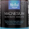 Nested Naturals Magnesium Glycinate Chelate - Magnesium Supplement for Muscle Cramps, Relaxation, & Sleep Support - 100% Chelated Albion TRACCS Buffered Magnesium Glycinate...