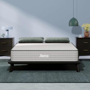 Siena 10” Twin Hybrid Firm Mattress - Memory Foam & Innerspring System - 180 Night Trial - Premium Pressure-Relieving Layers - 10 Year Manufacturer Warranty - CertiPUR-US®...
