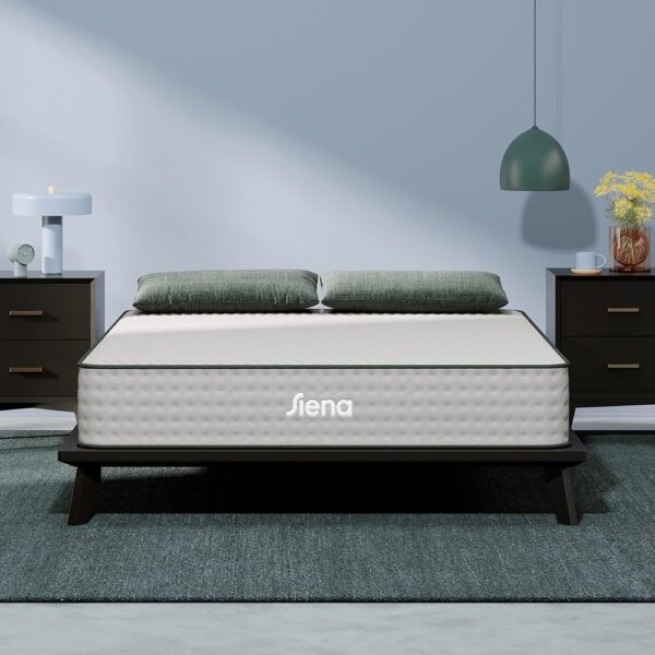 Siena 10” Twin Hybrid Firm Mattress - Memory Foam & Innerspring System - 180 Night Trial - Premium Pressure-Relieving Layers - 10 Year Manufacturer Warranty - CertiPUR-US®...