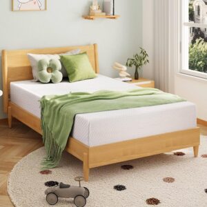 Full Size Memory Foam Mattress, 8 Inch Bed Mattress in a Box with Cooling Green Tea Gel, Relieve Pressure with Medium Firm Support, CertiPUR-US Certified, 75''L x 54''W, White