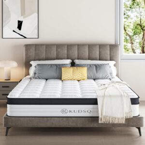 Full Size Mattress 12 Inch, Full Mattress in a Box with Memory Foam and Pocket Spring for Pressure Relief & Comfort Sleep, Medium Firm Feel, Fiberglass Free Bed in a...