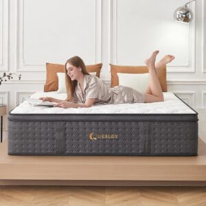 Full Mattress,10 Inch Full Size Hybrid Mattresses in a Box, Memory Foam and Independent Pocket Springs for Pressure Relief, CertiPUR-US Certified, Medium Firm