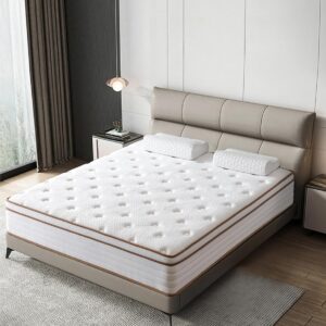Full Mattresses,Hybrid 12 Inch Full Mattress in a Box,Memory Foam & Individually Pocket Spring for Pain Relief,Pressure Relief,Certified.