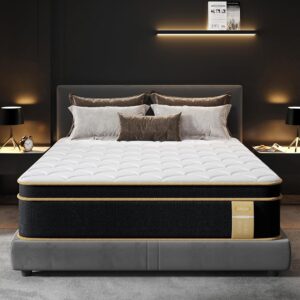 Full Size Mattress [New Version], 10 Inch Gel Memory Foam Hybrid Mattress Full Size in a Box, Full Bed for Pressure & Pain Relief, Certipur-US, Individual Pocket Springs