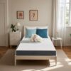 6 Inch Twin Size Memory Foam Mattress in a Box, Cooling Pressure Relief, Medium Feel, Washable Removable Cover, Fiberglass Free