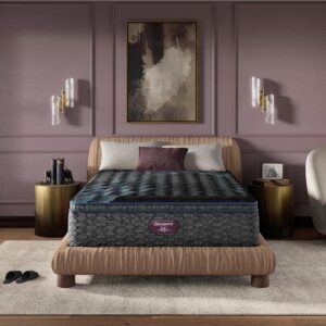 Beautyrest World Class Level Four Firm Pillow Top 16.25" Mattress - Queen Size - Supportive, Pressure Relief, Cooling, Motion Separation; CertiPUR-US, 100 Night Sleep Trial and...