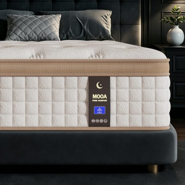 Queen Size Mattress (High-End Upgraded) Hotel-Level Luxury 12 Inch Hybrid Queen Mattress in A Box, Cooling-Gel Memory Foam & Pocket Springs,Back Pain,Extra Edge...